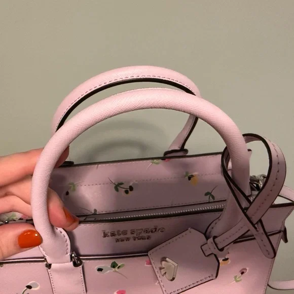 Kate Spade Lavender Floral Satchel - Picture 2 of 16